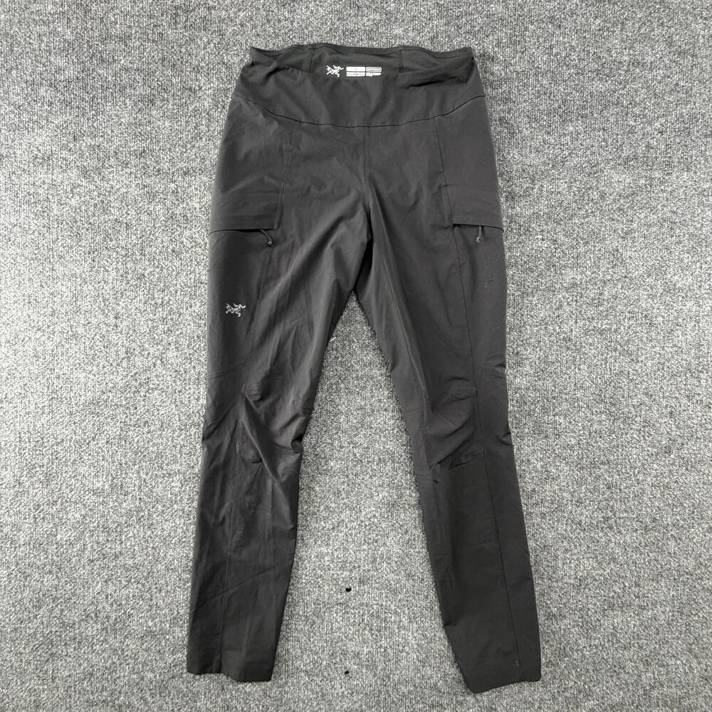 Arc'teryx Sabria Pants Womens 0 Short Black Hiking Cargo Nylon Stretch 28 Inseam